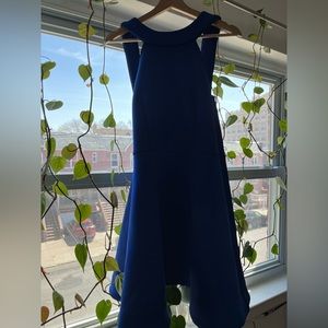 Blue evening dress